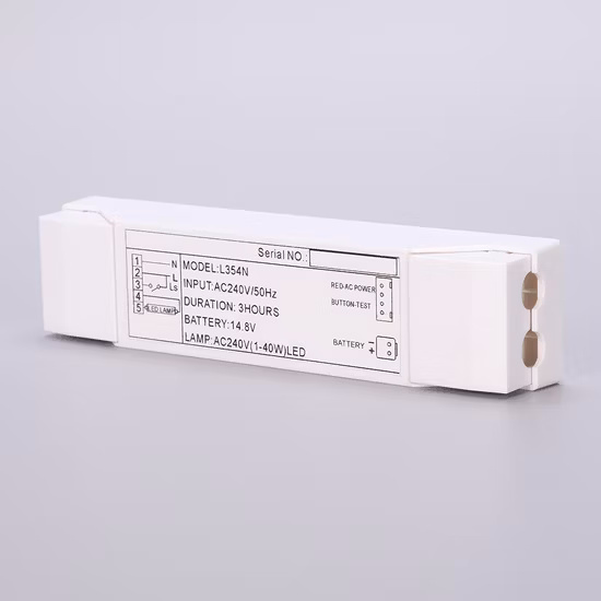 Kit de conversão de driver de emergência de bateria recarregável de combate a incêndio LED para todas as lâmpadas LED
